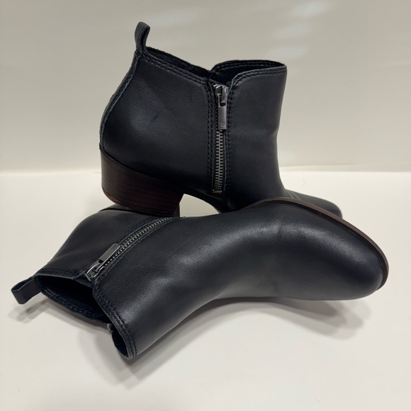 Lucky Brand Shoes - Lucky Brand Women's Leather Black Ankle Booties Size 7 1/2
